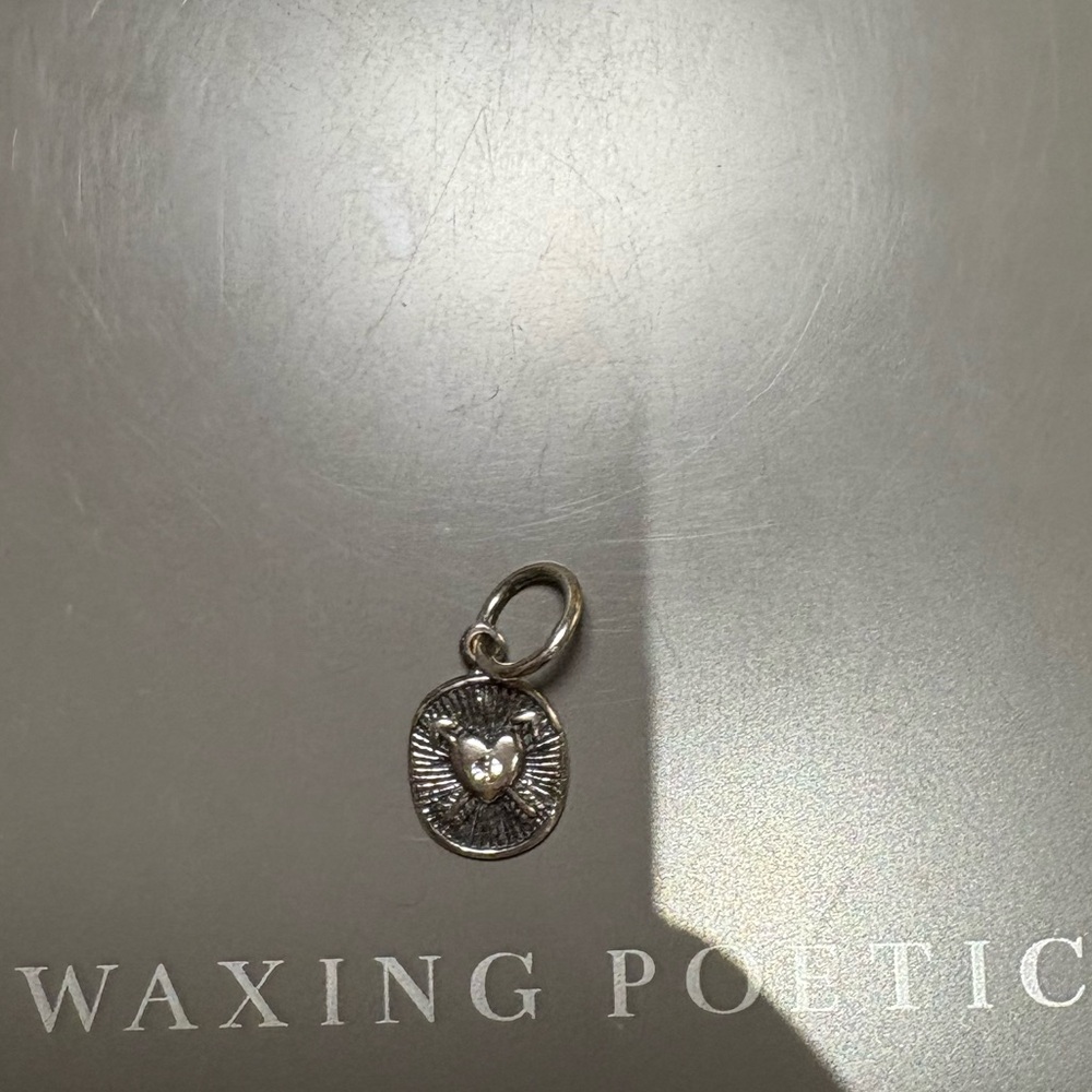 Waxing Poetic Vital Spark Heart Charm Pendant